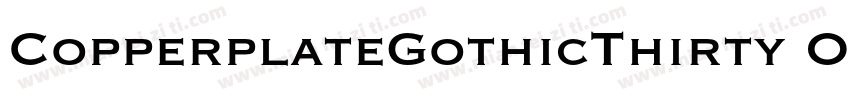 CopperplateGothicThirty OneAB字体转换